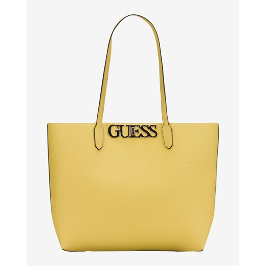 Shopper bag Guess żółta na ramię 