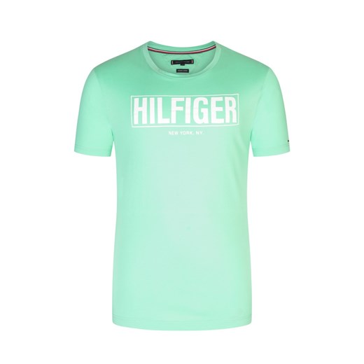 Tommy Hilfiger, T-shirt w 100% z bawełny Zielony