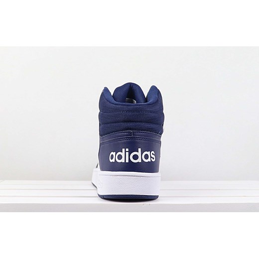 Niebieskie buty sportowe męskie Adidas skórzane 