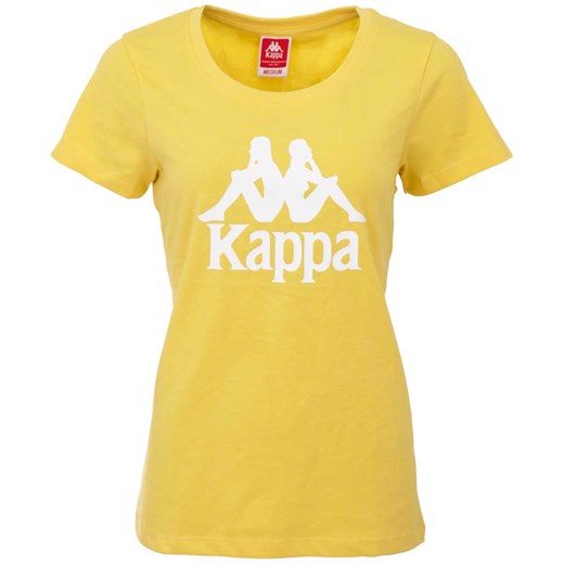 Bluzka damska Kappa żółta sportowa bawełniana 