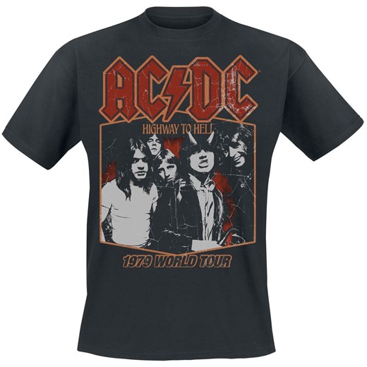 AC/DC - Highway To Hell Tour &apos;79 - T-Shirt - czarny