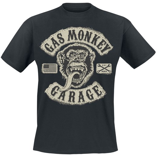 Gas Monkey Garage - GMG Patch - T-Shirt - czarny