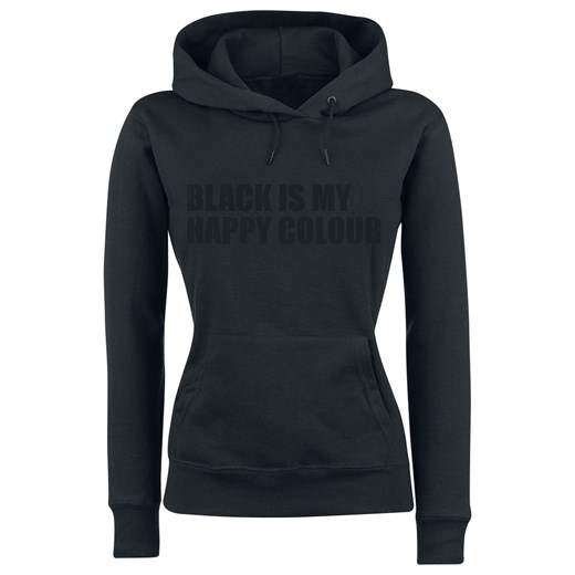 Black Is My Happy Colour Bluza z kapturem - czarny