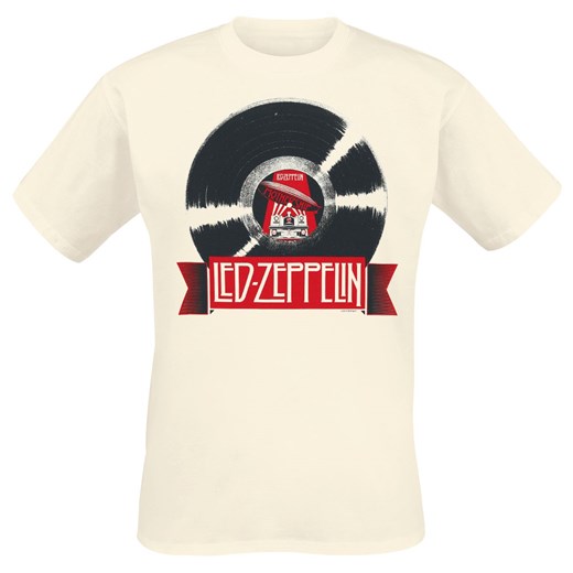 Led Zeppelin - Mothership Record - T-Shirt - piaskowy