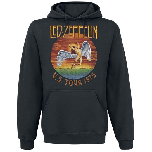 Led Zeppelin - USA Tour 1975 - Bluza z kapturem - czarny