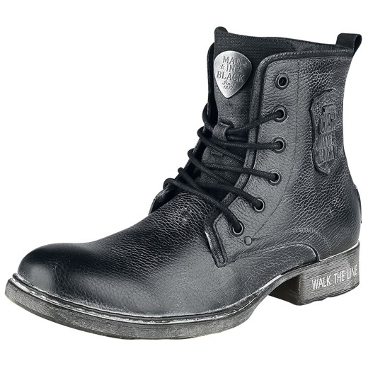 Buty zimowe męskie Johnny Cash sznurowane skórzane na zimę