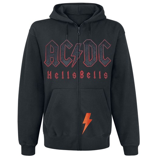 AC/DC - Hells Bells - Bluzy z kapturem - czarny  Ac/Dc XL EMP