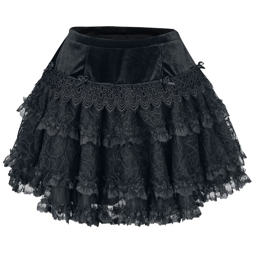 Sinister Gothic - Gothic Lolita Miniskirt - Spódnice - czarny  Sinister Gothic XXL EMP