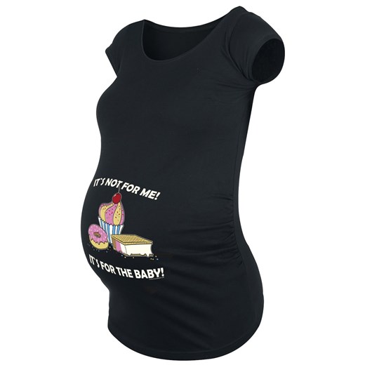 Odzież ciążowa - It`s Not For Me! It`s For The Baby! - Koszulki - czarny Odzież Ciążowa  L EMP