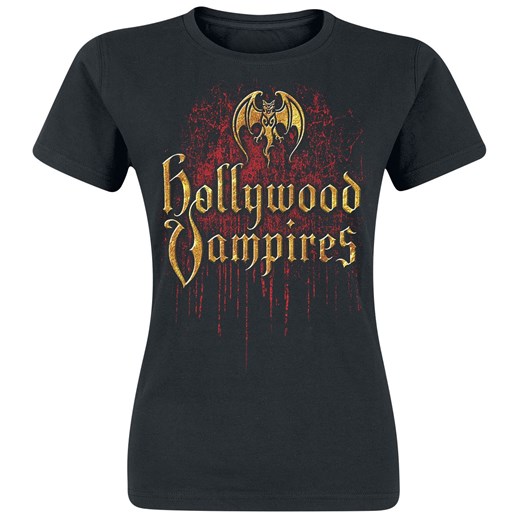 Hollywood Vampires - Logo Drips - Koszulki - czarny Hollywood Vampires  M EMP