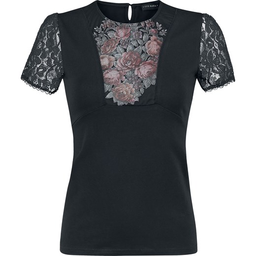 Vive Maria - Gipsy Queen Shirt - Koszulki - czarny  Vive Maria XL promocja EMP 