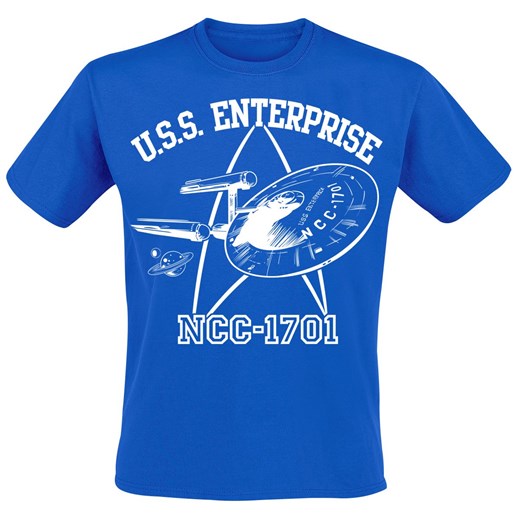Star Trek - U.S.S. Enterprise - Koszulki - niebieski Star Trek  M EMP
