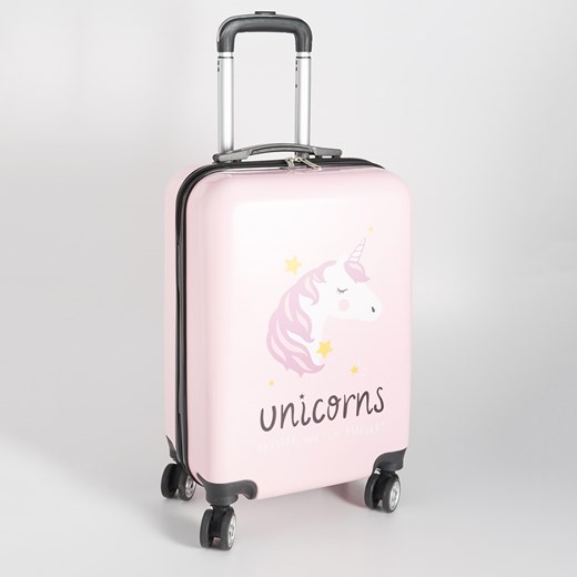Sinsay - Walizka na kółkach Unicorns - Różowy