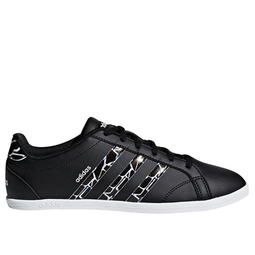 Buty sportowe damskie Adidas do biegania czarne w abstrakcyjne wzory sznurowane 