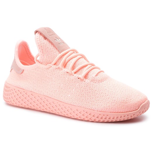 Buty sportowe damskie Adidas do biegania pharrell williams różowe wiązane gładkie 