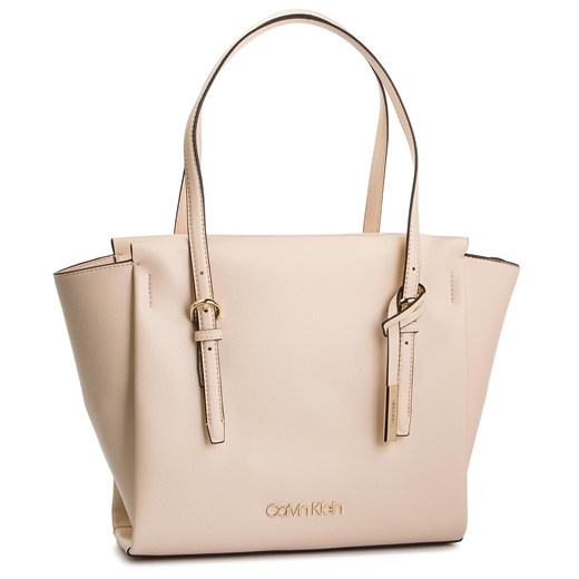 Shopper bag Calvin Klein z breloczkiem średniej wielkości 