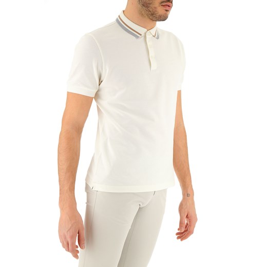 Brunello Cucinelli Koszulka Polo dla Mężczyzn, biały, Bawełna, 2019, L M Brunello Cucinelli  L RAFFAELLO NETWORK