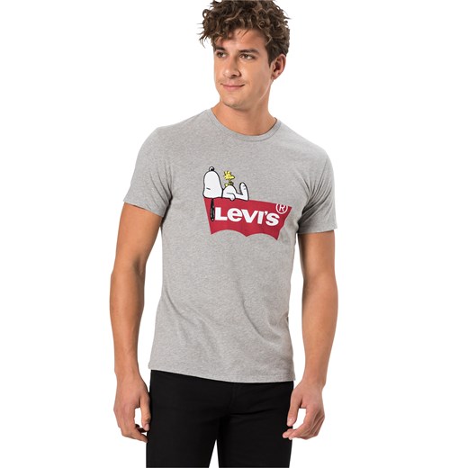 T-shirt męski Levi's z napisem z krótkim rękawem 