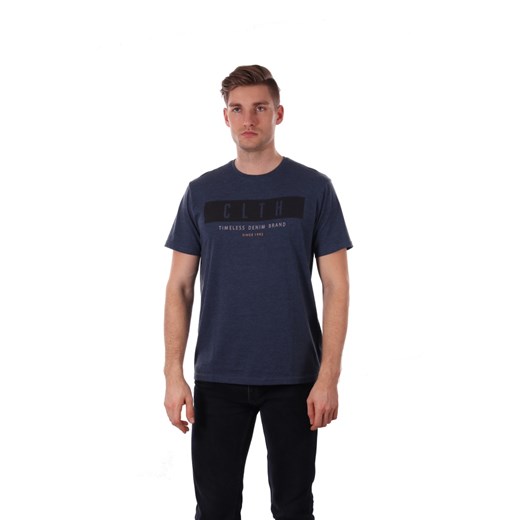 Koszulka męska o prostym fasonie z nadrukiem"CLTH" Just yuppi  M NIREN promocyjna cena 