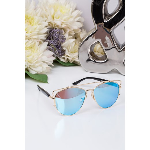 Okulary przeciwsłoneczne z błękitnym odbiciem