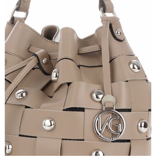 Shopper bag Vittoria Gotti skórzana na ramię bez dodatków wakacyjna 