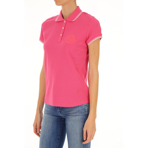 Moncler Koszulka Polo dla Kobiet Na Wyprzedaży, różowy, Bawełna, 2019, 38 40