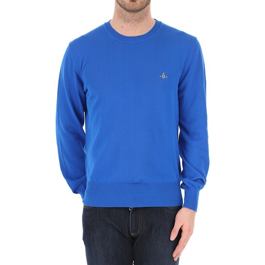 Vivienne Westwood Sweter dla Mężczyzn, niebieski (Bluette), Bawełna, 2019, 40 44 46 L M Vivienne Westwood  L RAFFAELLO NETWORK