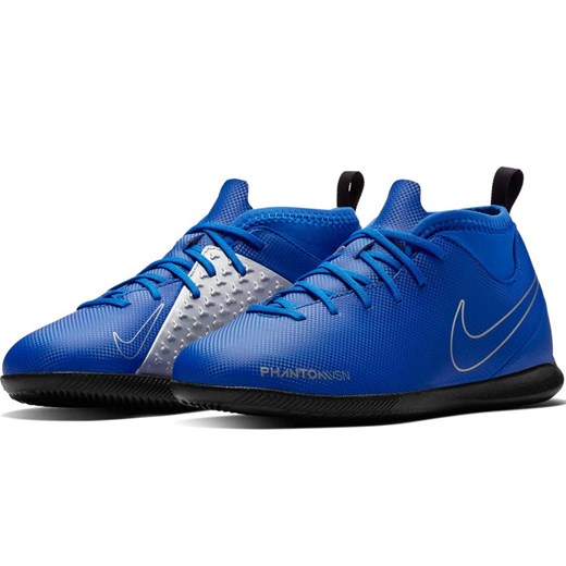 Buty sportowe dziecięce Nike Football niebieskie sznurowane gładkie 