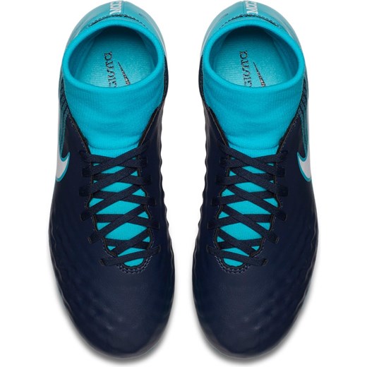 Niebieskie buty sportowe męskie Nike Football ze skóry 