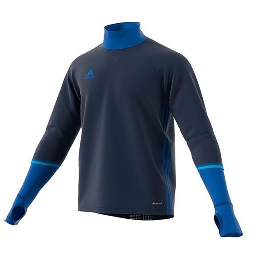 Bluza sportowa Adidas granatowa z elastanu 