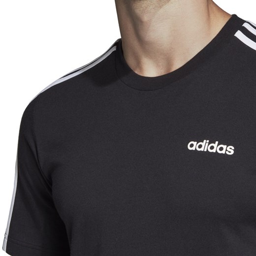 Koszulka męska adidas Essentials 3 Stripes Tee czarna DQ3113 Adidas  M SWEAT