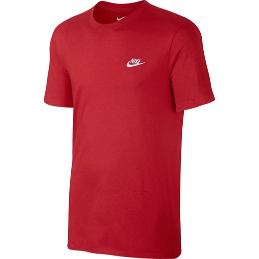 Koszulka męska Nike M NSW Club Embroidery Futura czerwona 827021 659  Nike L SWEAT