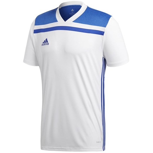 Koszulka adidas Regista 18 Jersey  biało niebieska JR CE8970  Adidas Teamwear 152 SWEAT