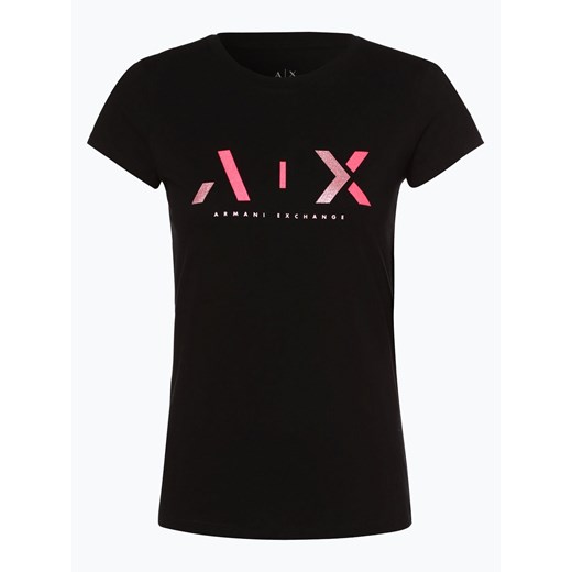 Armani Exchange - T-shirt damski, czarny  Armani XL vangraaf