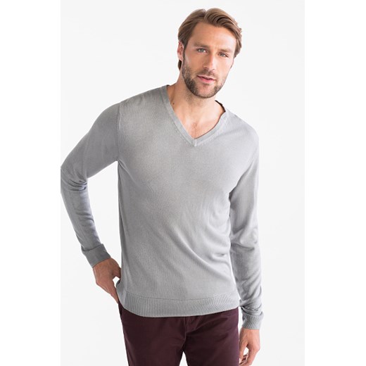 C&A Sweter z linii Basic – cienka dzianina, Niebieski, Rozmiar: S