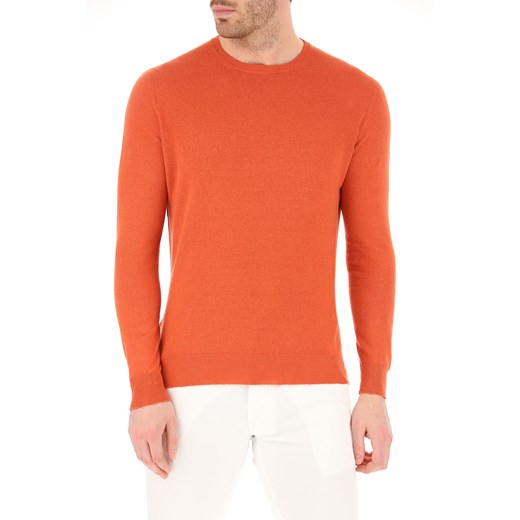 Pomarańczowa sweter męski Drumohr na zimę casual 
