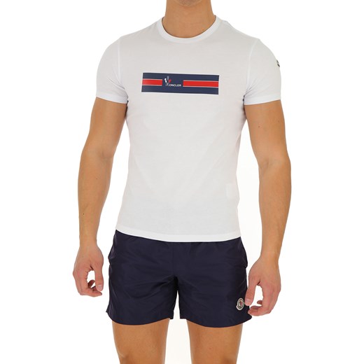 T-shirt męski Moncler biały 