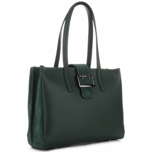 Shopper bag Vittoria Gotti bez dodatków na ramię elegancka 