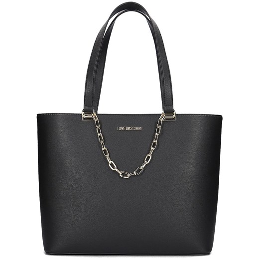 Shopper bag Love Moschino z breloczkiem elegancka duża ze skóry ekologicznej 