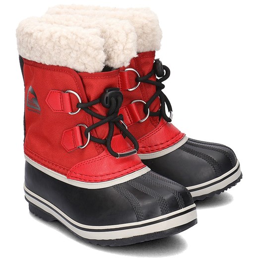 Buty zimowe dziecięce Sorel gładkie sznurowane śniegowce 
