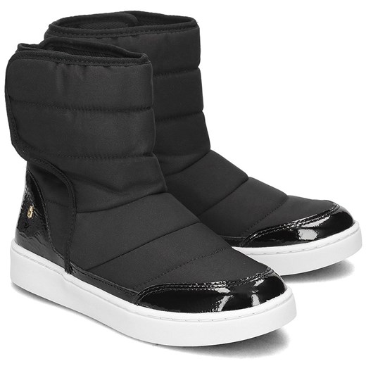 Buty zimowe dziecięce czarne Bibi śniegowce na rzepy 
