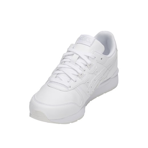 Buty sportowe damskie białe Asics do koszykówki płaskie wiosenne wiązane bez wzorów 