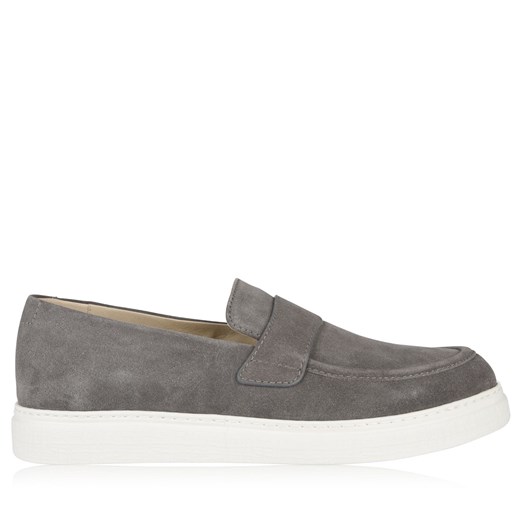 Mokasyny CANALI Suede Slip On Loafers