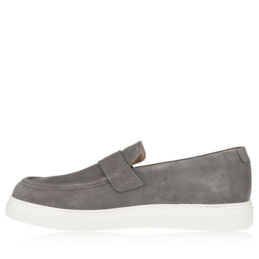 Mokasyny CANALI Suede Slip On Loafers