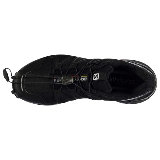 Buty sportowe damskie Salomon speedcross czarne sznurowane płaskie gładkie 