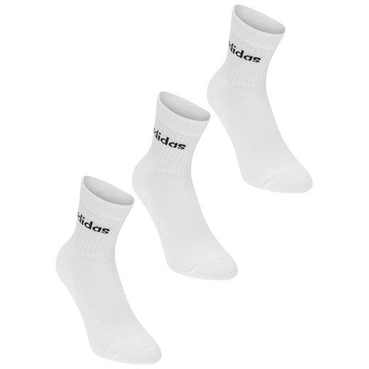 Długie skarpetki adidas Crew Three Pack Socks Juniors