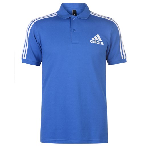 T-shirt męski niebieski Adidas z krótkimi rękawami 