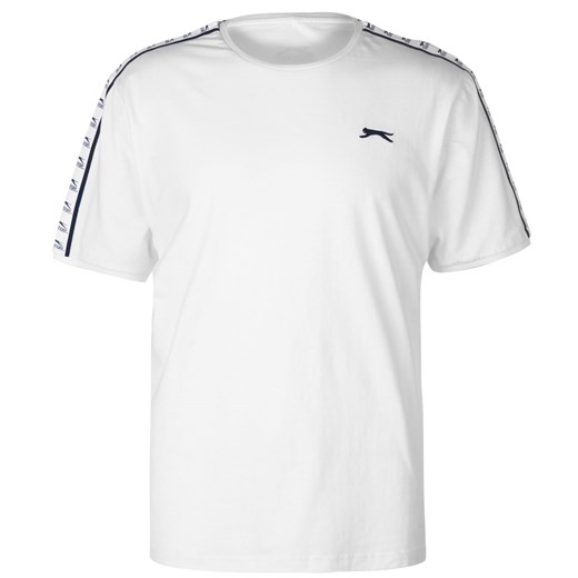 T-shirt męski Slazenger biały z krótkim rękawem 