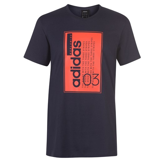 Koszulka sportowa Adidas na wiosnę z napisem 