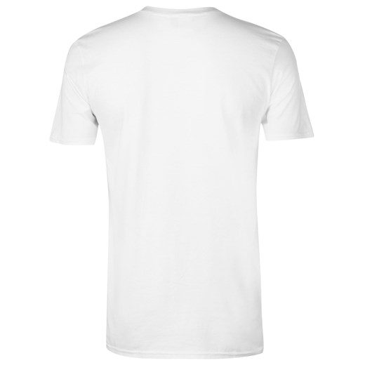 T-shirt męski Character biały z krótkimi rękawami 